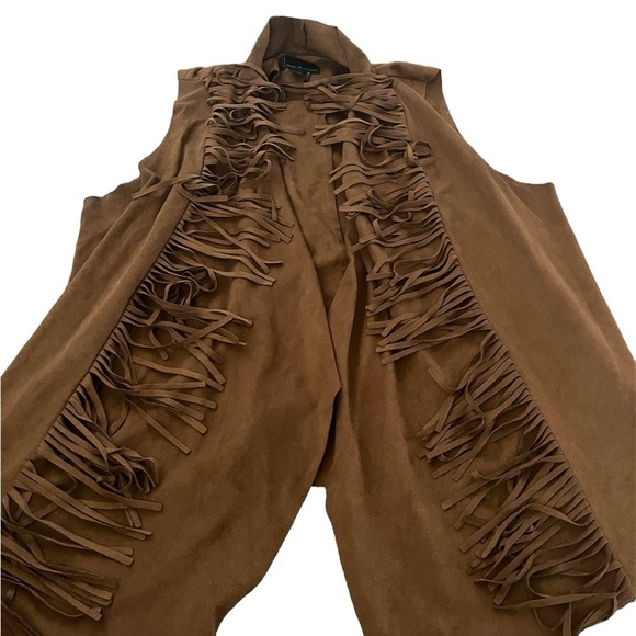 I Jeans by Buffalo Women’s Faux Suede Open Front Vest - Picture 1 of 4